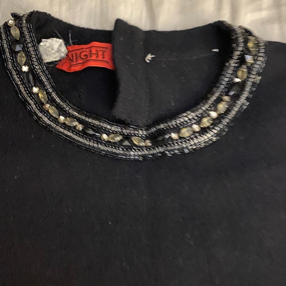 Vtg Valentino Night Cashmere Sweater Beaded (SW2)